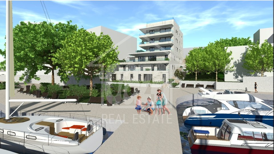Luxury new building - smart building in Pećine, first row to the sea - under construction