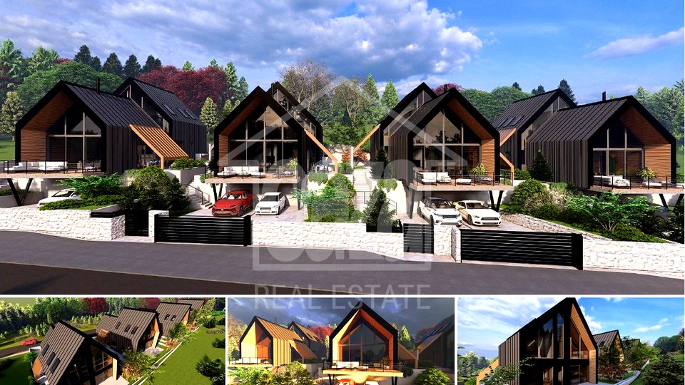 Fužine, 4 building sites for the construction of modern mountain houses