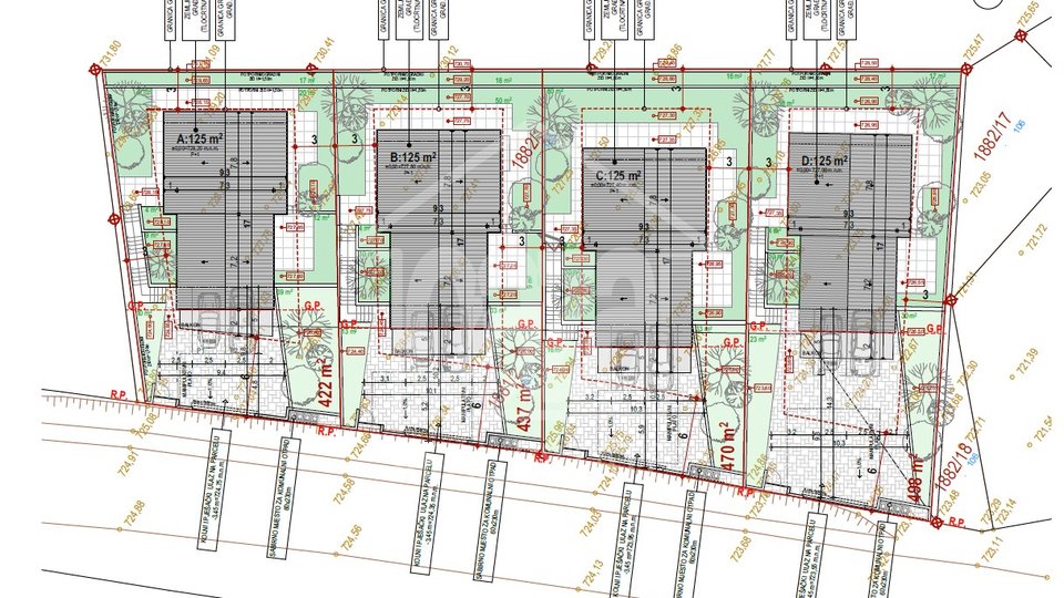 Fužine, 4 building sites for the construction of modern mountain houses