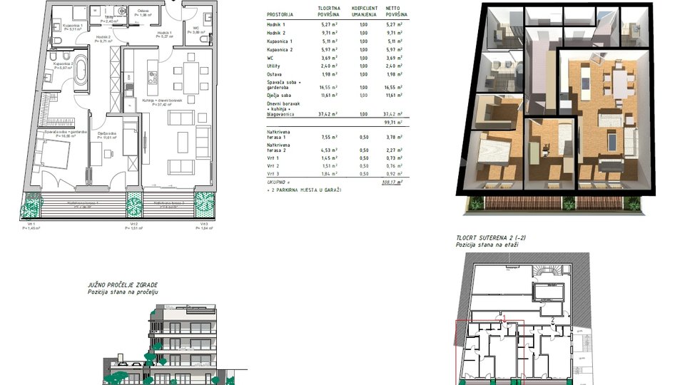 Wohnung, 105 m2, Verkauf, Rijeka - Pećine